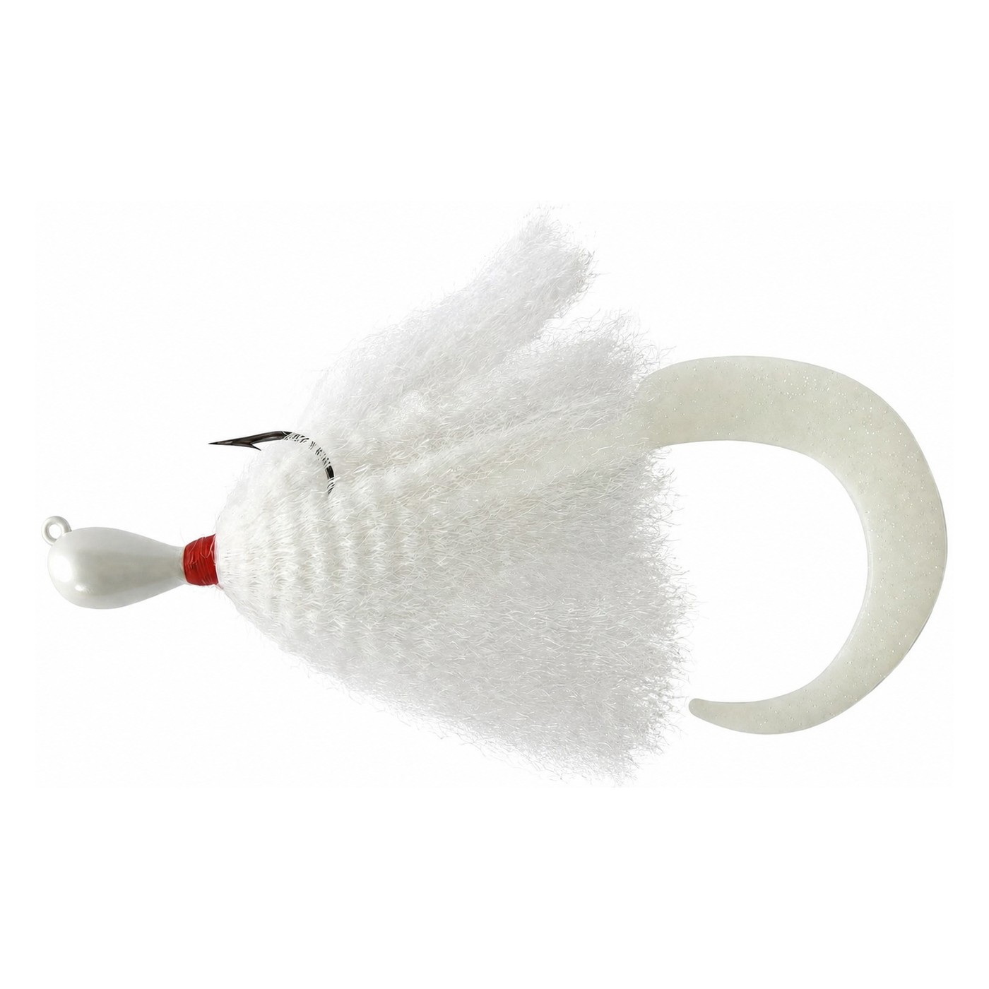 RD Strike Jig — White head & body with White glow tail / (SKU 50-167)